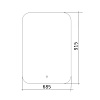 Зеркало Azario Паллада-2 685 х915 мм, сенсор, подогрев купить в СОМ