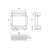 Полка для ванной Milardo Grid GRICS1CM44, прямая, одноэтажная купить в СОМ