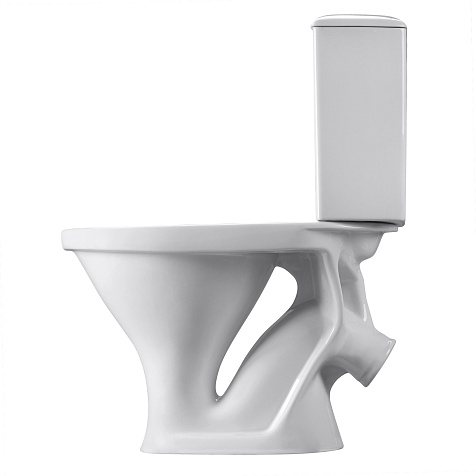 Унитаз-компакт Сантери Вест белый, арматура, сиденье купить в СОМ
