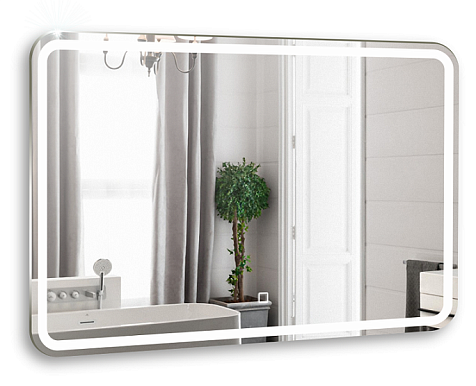 Зеркало Azario Давид, 800 х550 мм, сенсор купить в СОМ