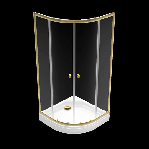 Ограждение душевое Triton Альфа-Голд, 90 х90, низкий поддон купить в СОМ