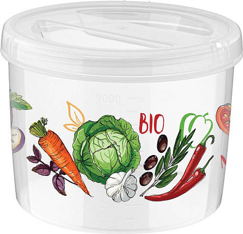 Банка для продуктов 1,2л с закручивающейся крышкой купить в СОМ