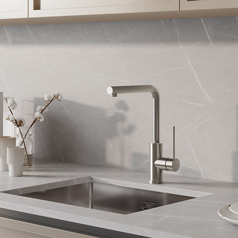 Смеситель для мойки Iddis Rule RULSTL0i05, нержавеющая сталь купить в СОМ