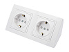 Розетка Bylectrica 2м ОУ угловая 16А Ip20 купить в СОМ