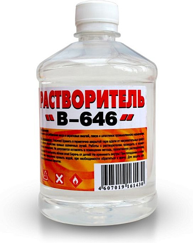Растворитель 646 Вершина, 0.5 л купить в СОМ