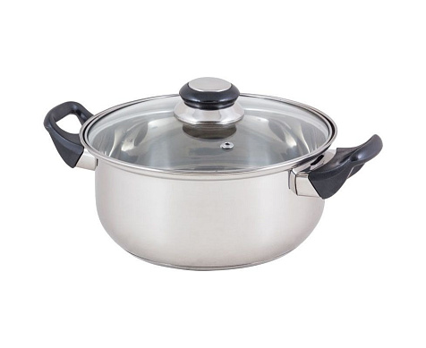 Кастрюля BAK-03 2.8 л ручки бакелит, нержавеющая сталь 522740 купить в СОМ