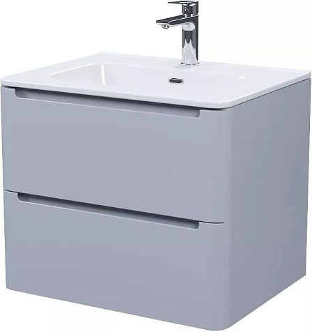 Тумба-умывальник подвесная Iddis Edifice EDI60L0i95K, 60 см, светло-серая, с раковиной 0106000i28 купить в СОМ