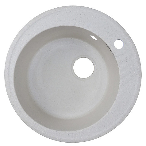 Мойка каменная Azario Solo, 505 х505 х190 мм, врезная, бежевый купить в СОМ